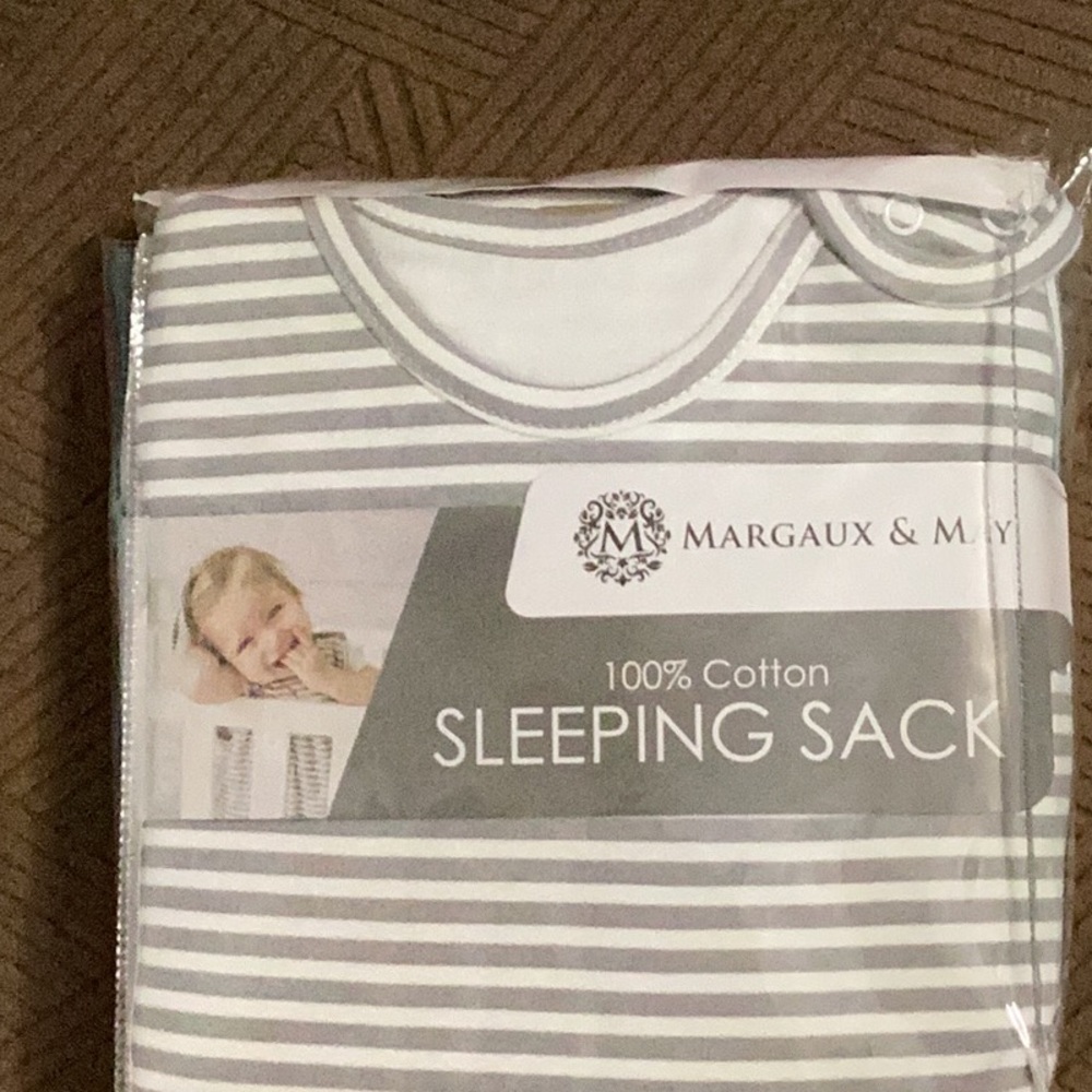 Margaux & May White and Gray Sleep Sack Pajamas